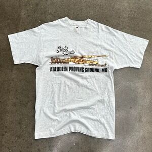 Vintage 90s Fruit Of The Loom Anzio Annie Aberdeen Size Medium Single Stitch Tee